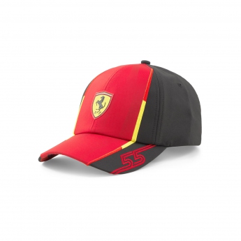 Ferrari dětská čepice baseballová kšiltovka Sainz official red F1 Team 2023