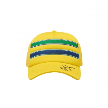 Ayrton Senna čepice baseballová kšiltovka Signature Stripe 2021