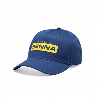 Ayrton Senna čepice baseballová kšiltovka Signature Logo navy 2021