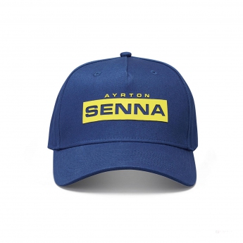 Ayrton Senna čepice baseballová kšiltovka Signature Logo navy 2021