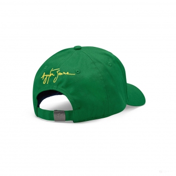 Ayrton Senna čepice baseballová kšiltovka Signature Logo green 2021