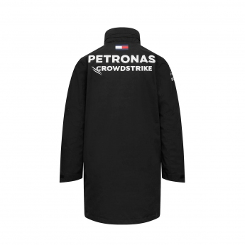 Mercedes AMG Petronas pánská bunda s kapucí Rain official black F1 Team 2023