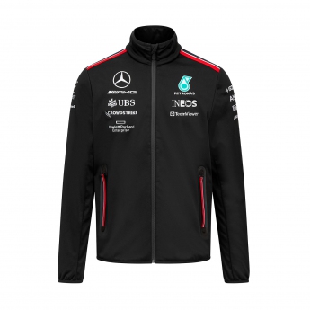 2023 Mercedes AMG F1 Team Mens Softshell Jacket Black