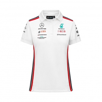 Mercedes AMG Petronas dámské polo tričko official white F1 Team 2023