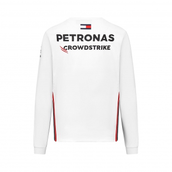 Mercedes AMG Petronas pánské tričko s dlouhým rukávem official white F1 Team 2023