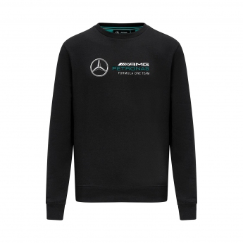 Mercedes AMG Petronas pánská mikina Crew Logo black F1 Team 2023