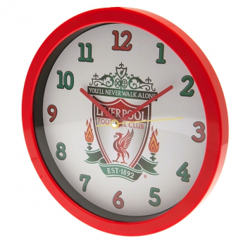 FC Liverpool hodiny Wall Clock white