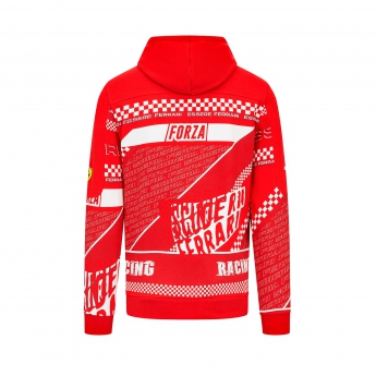 Ferrari pánská mikina s kapucí Graphic Red Sweatshirt F1 Team 2023