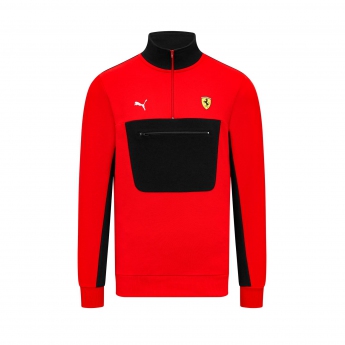 2023 Ferrari F1 Men´s 1/4 Zip Red Sweatshirt