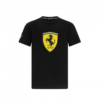 Ferrari dětské tričko Shield black F1 Team 2023