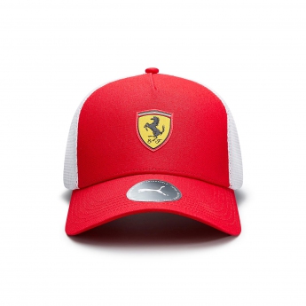 Ferrari čepice baseballová kšiltovka Trucker Red F1 Team 2023