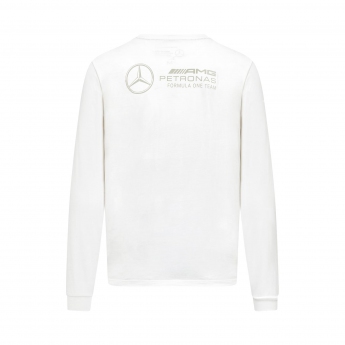 Mercedes AMG Petronas pánské tričko s dlouhým rukávem White Classic F1 Team 2023