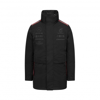 Mercedes AMG Petronas pánská bunda s kapucí Winter black F1 Team 2023