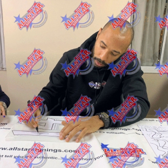 Legendy zarámovaný dres Arsenal FC Henry Signed Shirt (Framed)