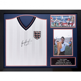 Legendy zarámovaný dres 1986 Lineker Signed Shirt (Framed)