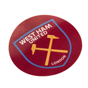 West Ham United samolepka Single Car Sticker CR