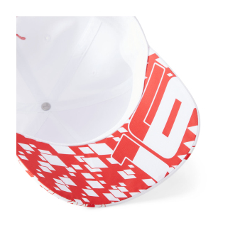 Ferrari dětská čepice baseballová kšiltovka Charles Leclerc SE White F1 Team 2023