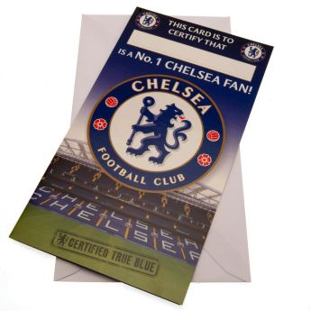 FC Chelsea narozeninové přání blue card