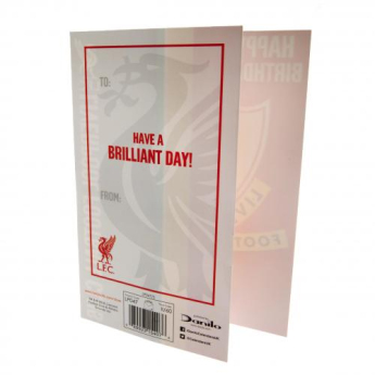 FC Liverpool narozeninové přání red cards