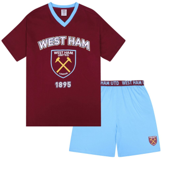West Ham United pánské pyžamo claret