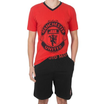 Manchester United pánské pyžamo SLab crest black