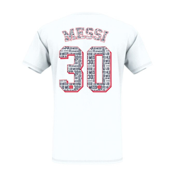 Lionel Messi pánské tričko eiffel messi white