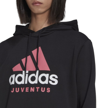 Juventus Turín pánská mikina s kapucí dna hoody black