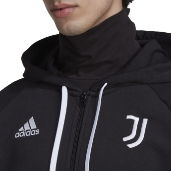 Juventus Turín pánská mikina s kapucí dna full-zip black