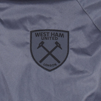 West Ham United pánská bunda s kapucí Shower Hood grey