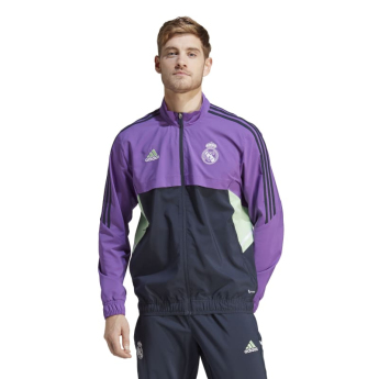 Real Madrid pánská bunda Presentation Condivo purple
