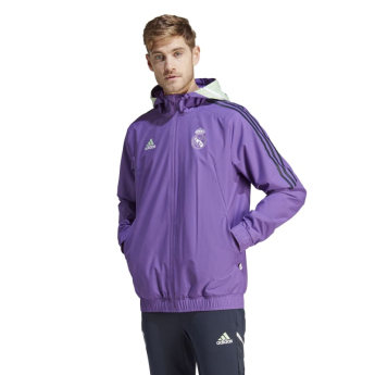 Real Madrid pánská bunda Allweather Condivo purple