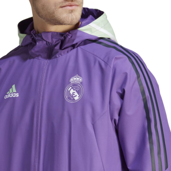 Real Madrid pánská bunda Allweather Condivo purple