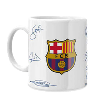 FC Barcelona hrníček Signature white