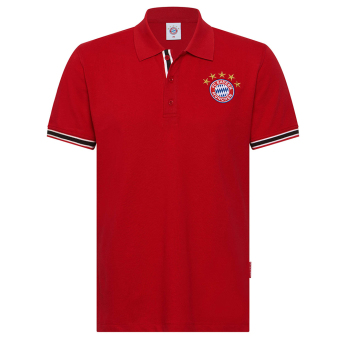 Bayern Mnichov pánské polo tričko New Logo red