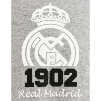 Real Madrid pánské tričko Crest grey