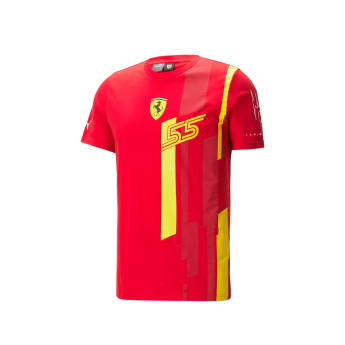 Ferrari pánské tričko Carlos Sainz SE red F1 Team 2023