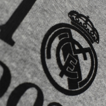 Real Madrid pánská mikina s kapucí Capucha grey