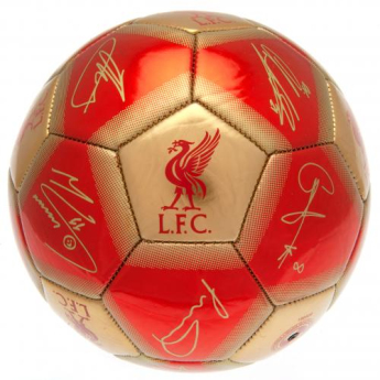 FC Liverpool fotbalový míč with signatures