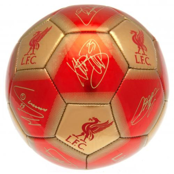 FC Liverpool fotbalový míč with signatures