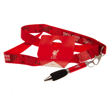 FC Liverpool šňůrka na krk s propiskou red YNWA