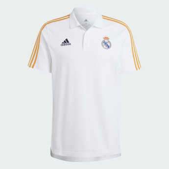 Real Madrid pánské polo tričko 3-stripes white
