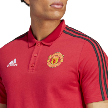 Manchester United pánské polo tričko 3-stripes red