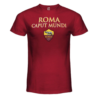 AS Roma pánské tričko Caput Mundi bordo