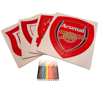 FC Arsenal dětské puzzle Colour-In Crest