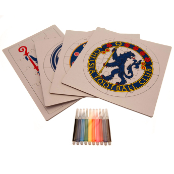 FC Chelsea dětské puzzle Colour-In Crest