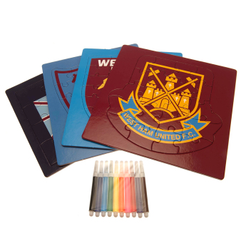 West Ham United dětské puzzle Colour-In Crest