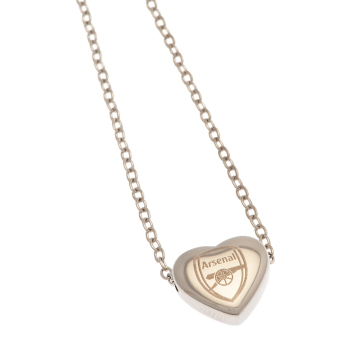 FC Arsenal přívěšek na krk Stainless Steel Heart Necklace