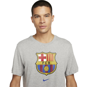 FC Barcelona pánské tričko Crest grey