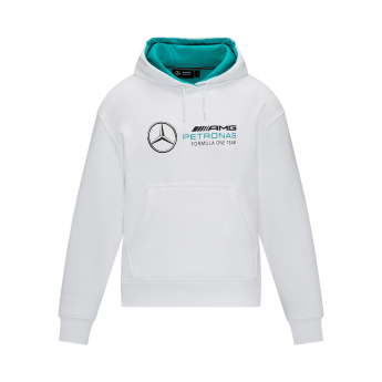 Mercedes AMG Petronas dámská mikina s kapucí Oversize White F1 Team 2023
