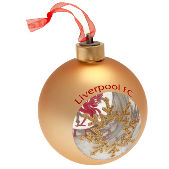 FC Liverpool vánoční dekorace Premium LED Bauble